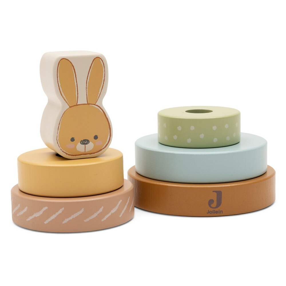 Houten Tuimelstapelaar Bunny Luz Houten Tuimelstapelaar Bunny Luz