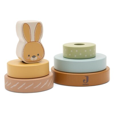 Houten Tuimelstapelaar Bunny Luz Houten Tuimelstapelaar Bunny Luz