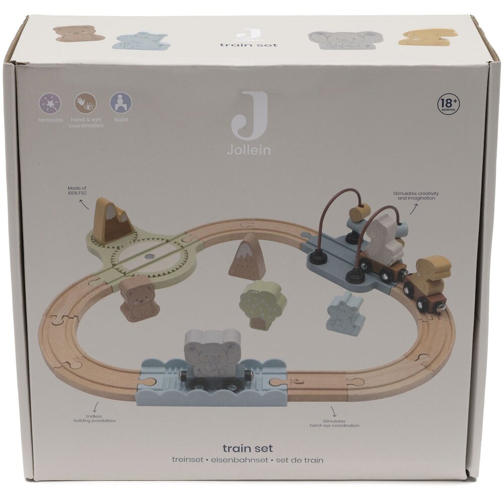 Houten Treinset Jollies Houten Treinset Jollies