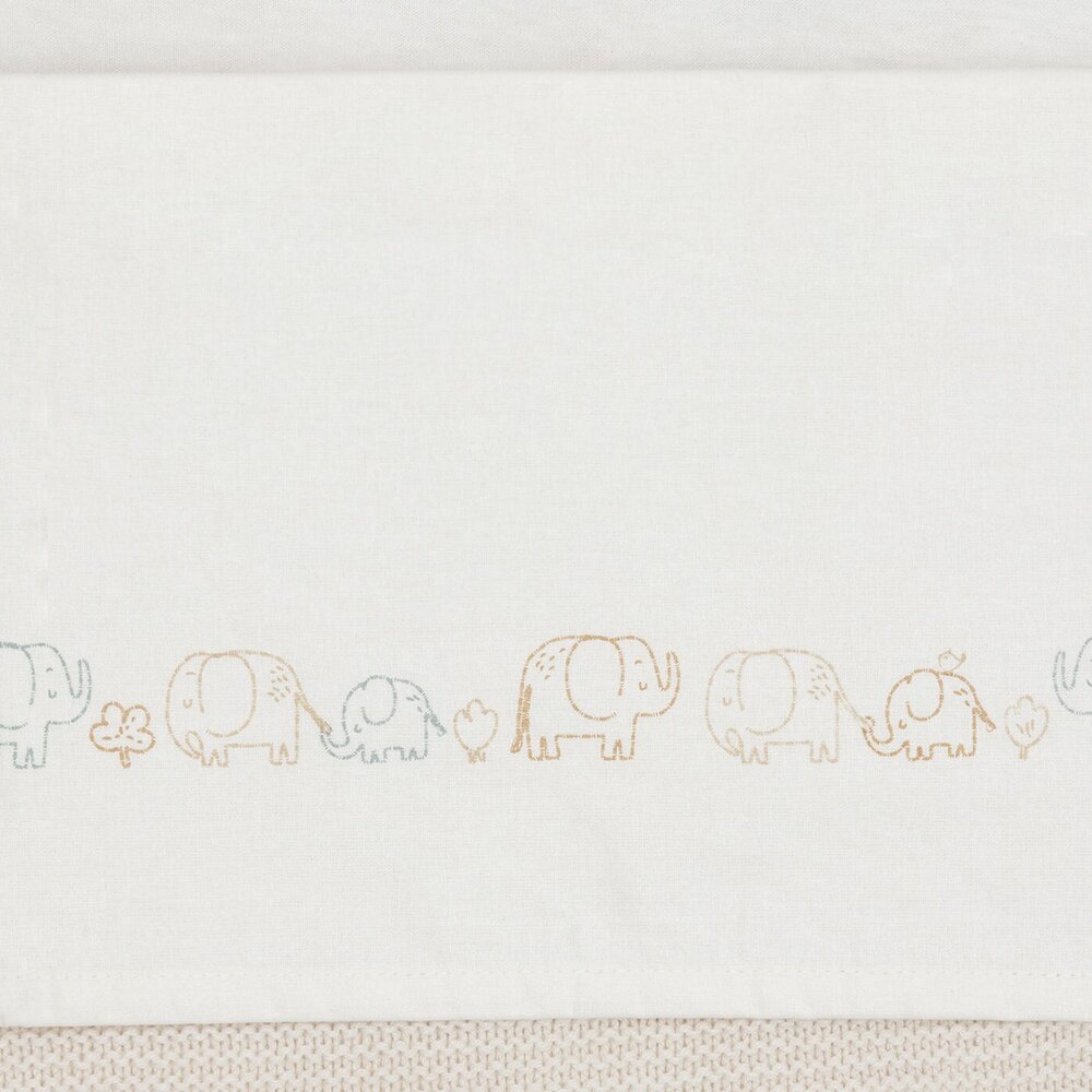 Laken Wieg 75x100cm Elephant tales