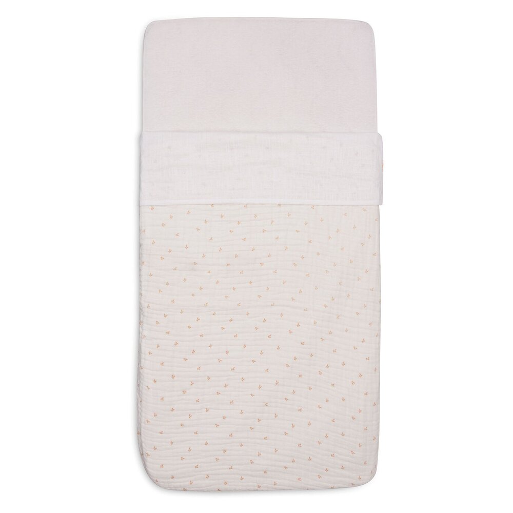 Laken Wieg 75x100cm Slub Ivory