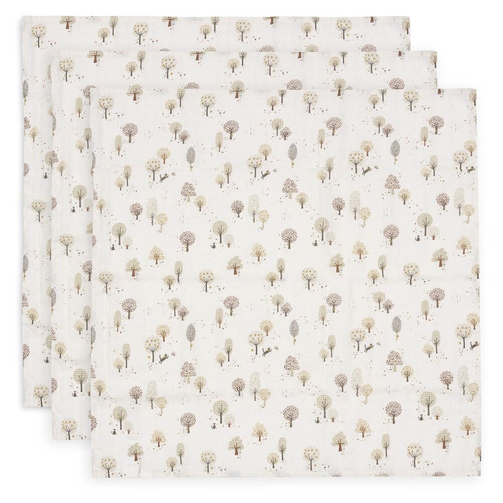 Hydrofiele Doek Small 70x70cm - 3 Stuks Tiny park