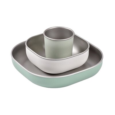 Eetset roestvrij staal Sage green Eetset roestvrij staal Sage green