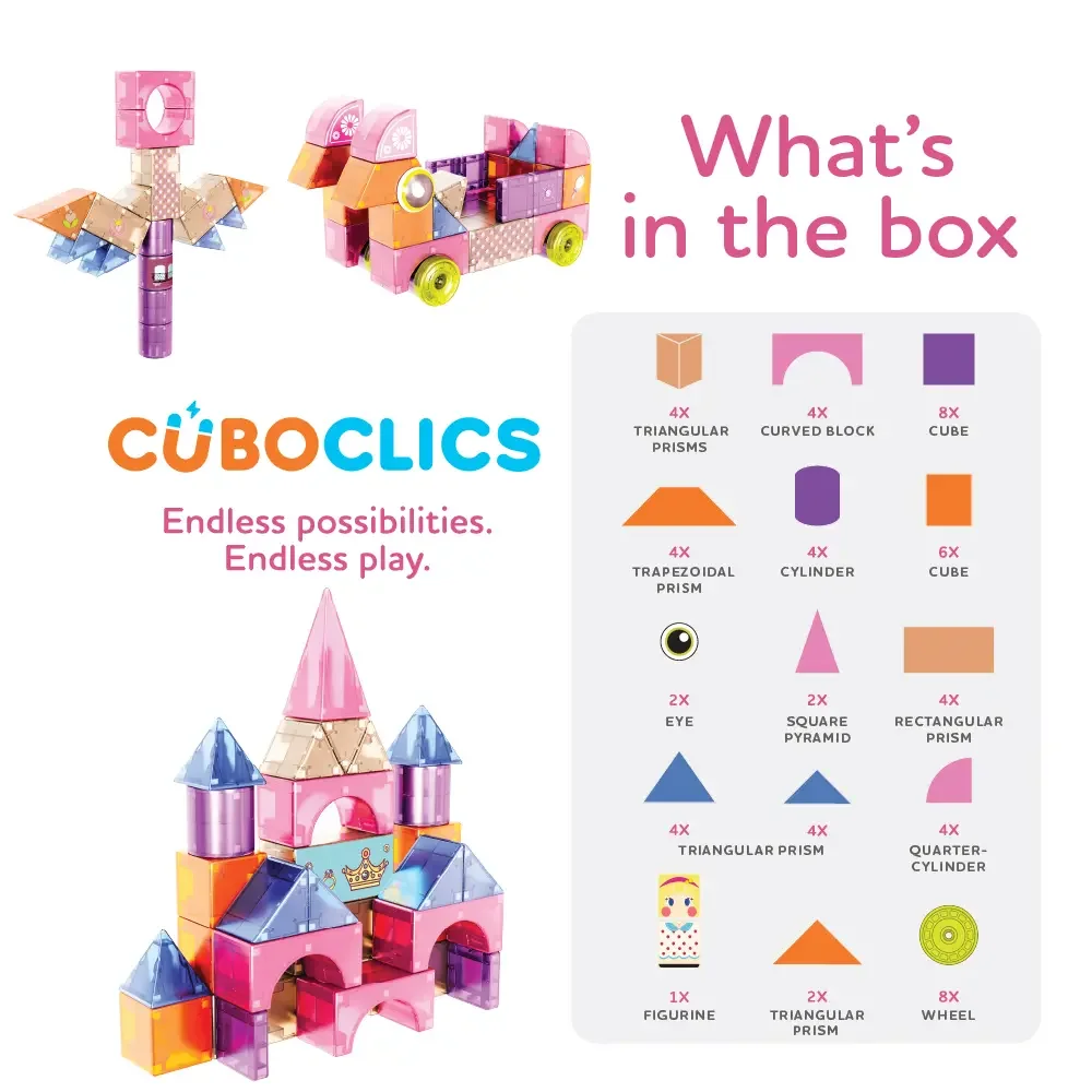 Bouwdoos Princess 62 Pieces Bouwdoos Princess 62 Pieces