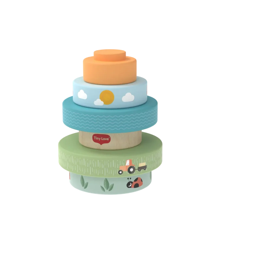 Wooden stacking tower Farmers funday Wooden stacking tower Farmers funday