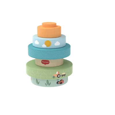 Wooden stacking tower Farmers funday Wooden stacking tower Farmers funday
