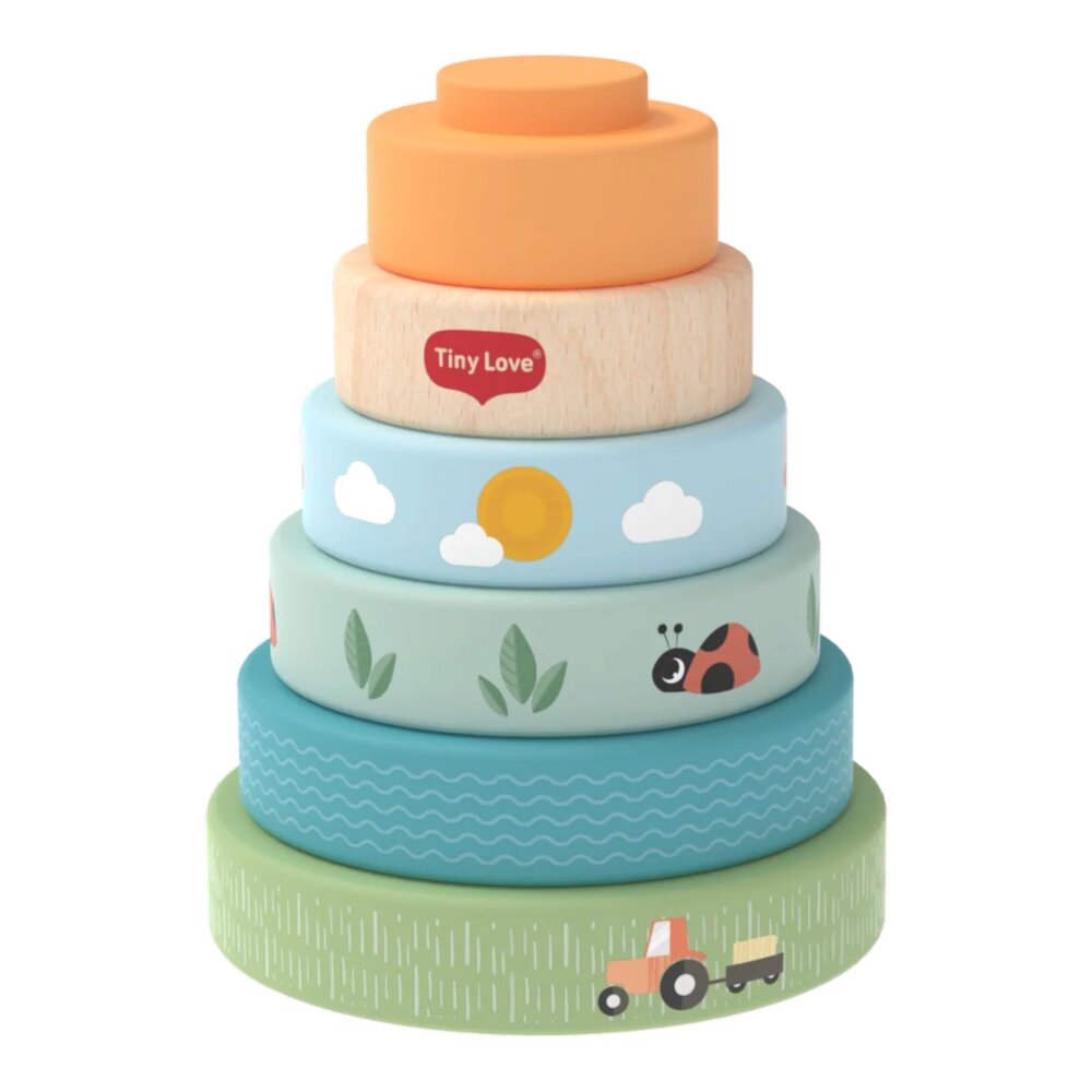 Wooden stacking tower Farmers funday Wooden stacking tower Farmers funday