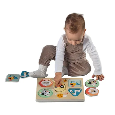 Houten geluidspuzzel Farmers funday Houten geluidspuzzel Farmers funday