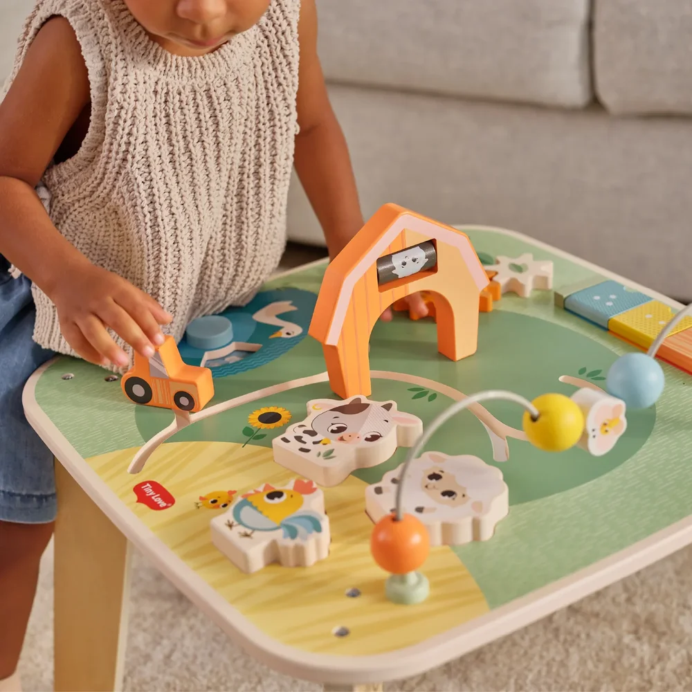 Houten activiteitentafel Farmers funday Houten activiteitentafel Farmers funday