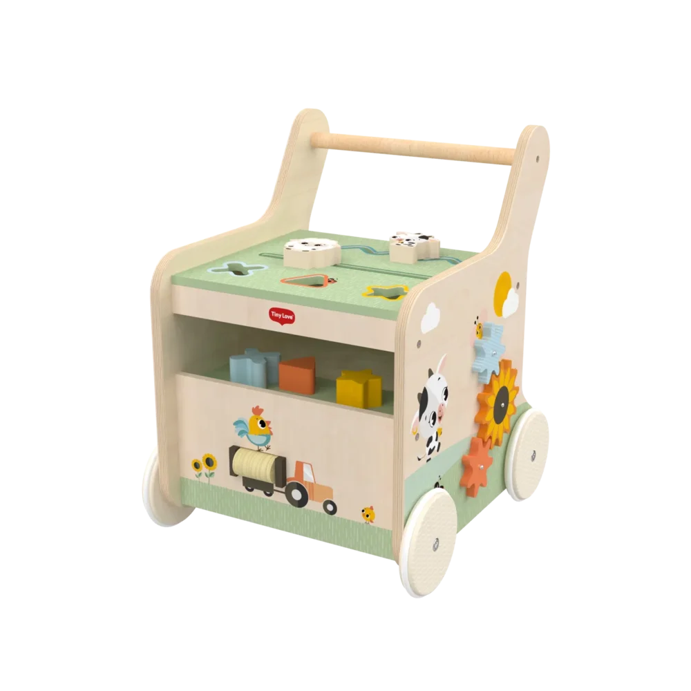 Houten activiteiten loopwagen Farmers funday Houten activiteiten loopwagen Farmers funday