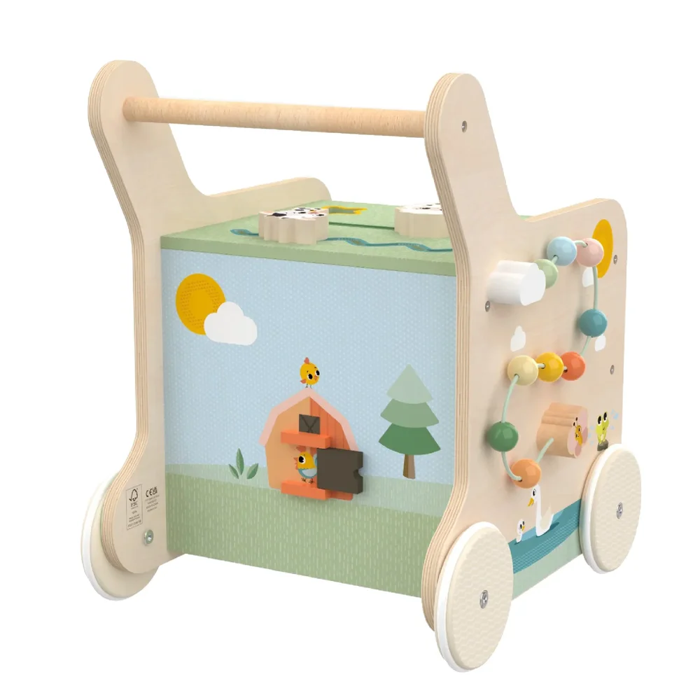 Houten activiteiten loopwagen Farmers funday Houten activiteiten loopwagen Farmers funday