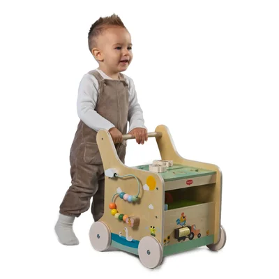 Houten activiteiten loopwagen Farmers funday Houten activiteiten loopwagen Farmers funday