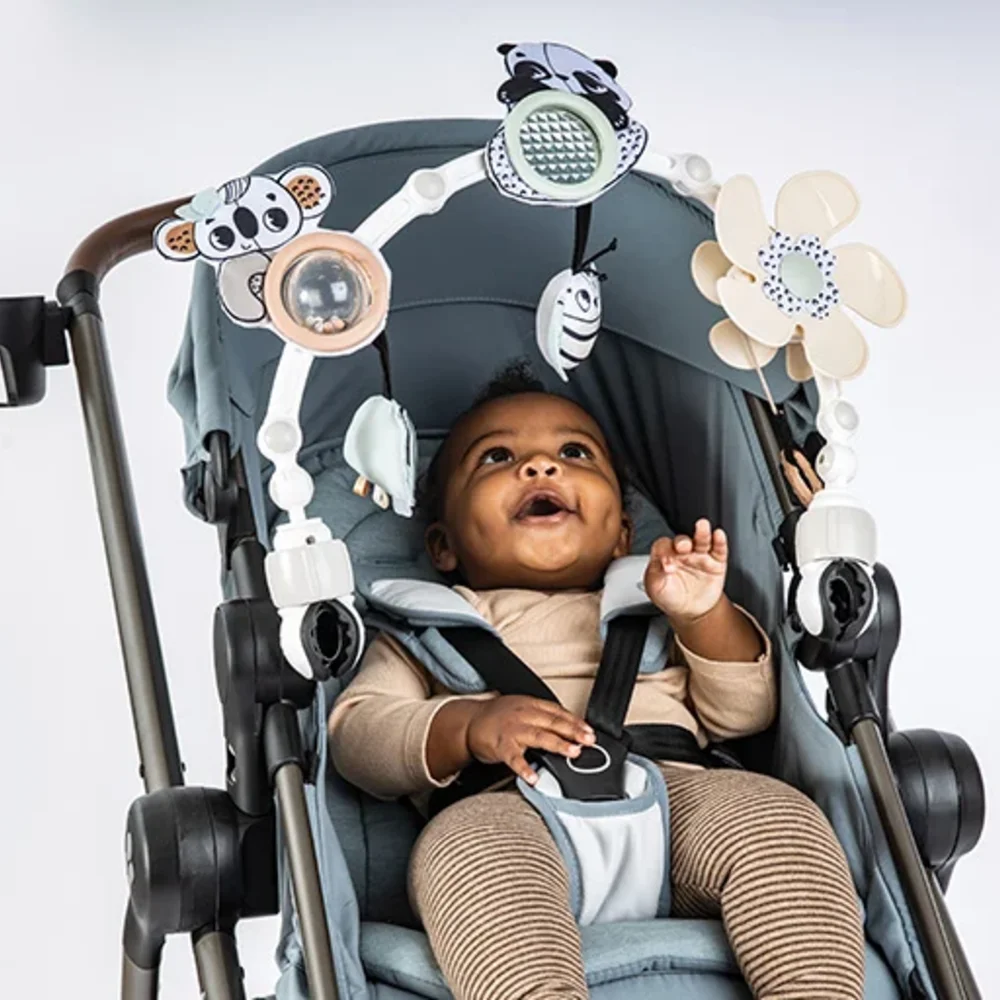 Speelboog kinderwagen Black & white decor Speelboog kinderwagen Black & white decor