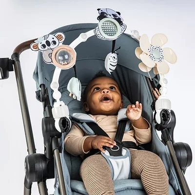 Speelboog kinderwagen Black & white decor Speelboog kinderwagen Black & white decor