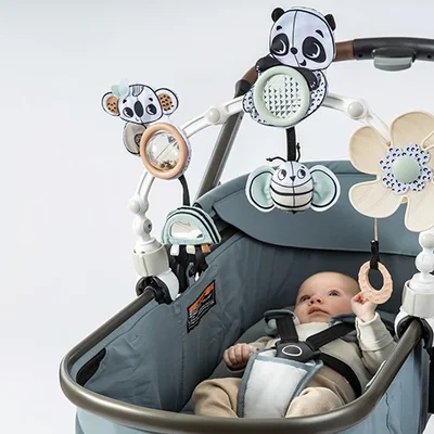 Speelboog kinderwagen Black & white decor Speelboog kinderwagen Black & white decor