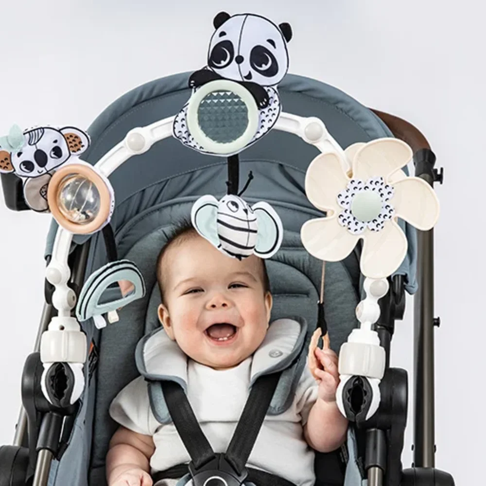 Speelboog kinderwagen Black & white decor Speelboog kinderwagen Black & white decor