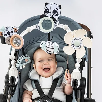 Speelboog kinderwagen Black & white decor Speelboog kinderwagen Black & white decor