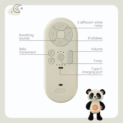 Snuggly buddy panda Black & white decor