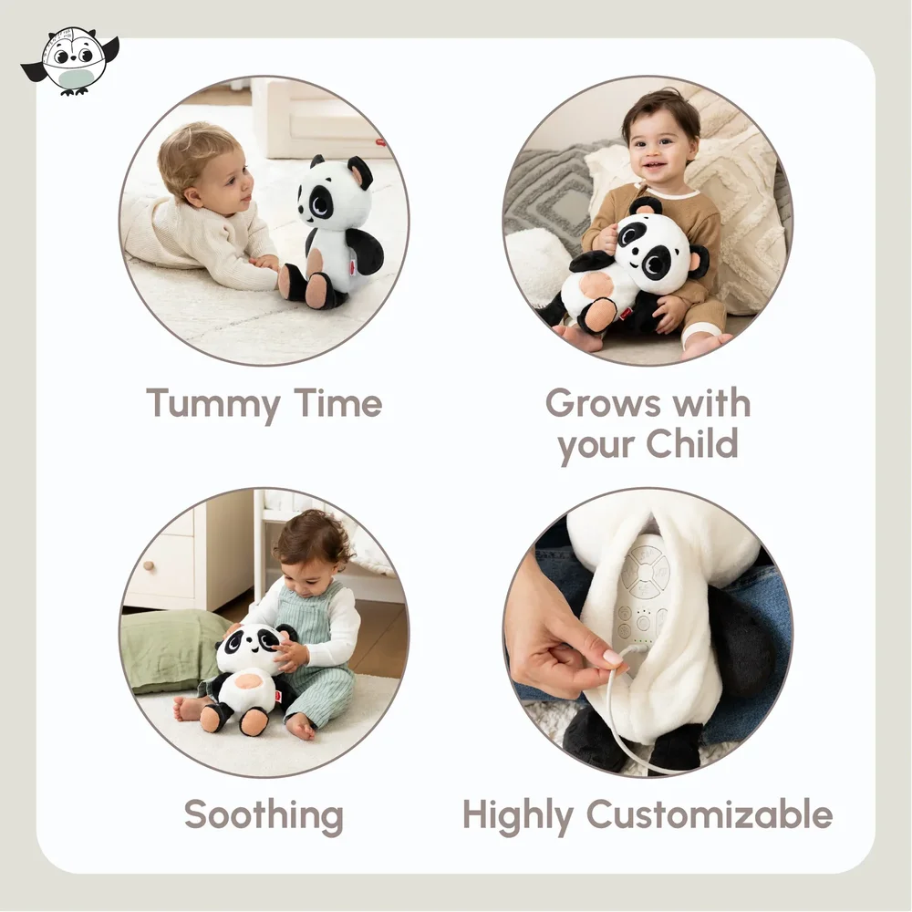 Snuggly buddy panda Black & white decor