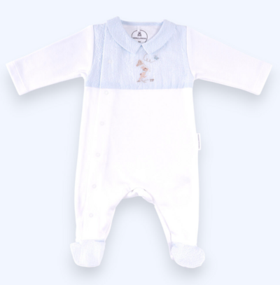 Combi jersey konijn Lichtblauw Combi jersey konijn Lichtblauw