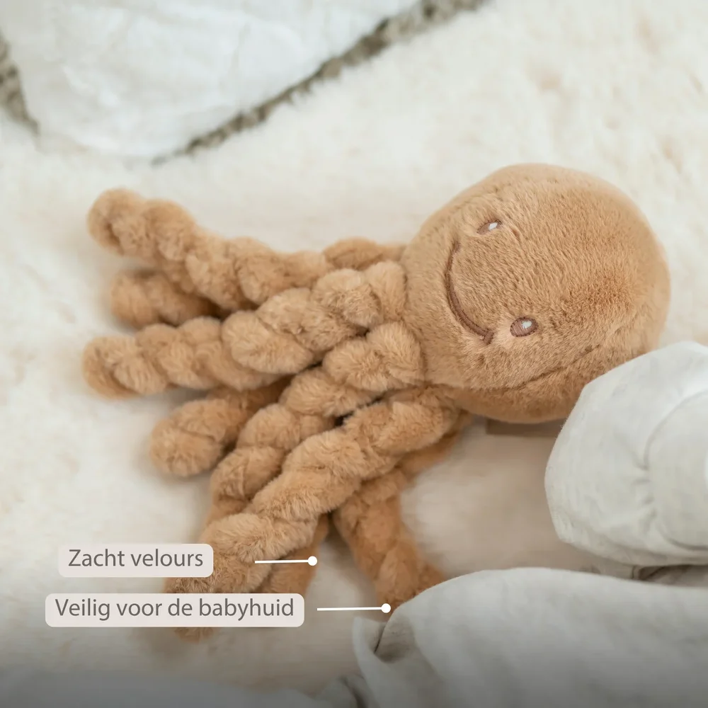 Octopus donker beige 22 cm Lapidou Octopus donker beige 22 cm Lapidou