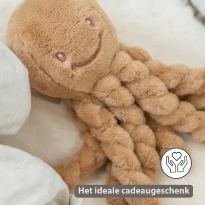 Octopus donker beige 22 cm Lapidou Octopus donker beige 22 cm Lapidou