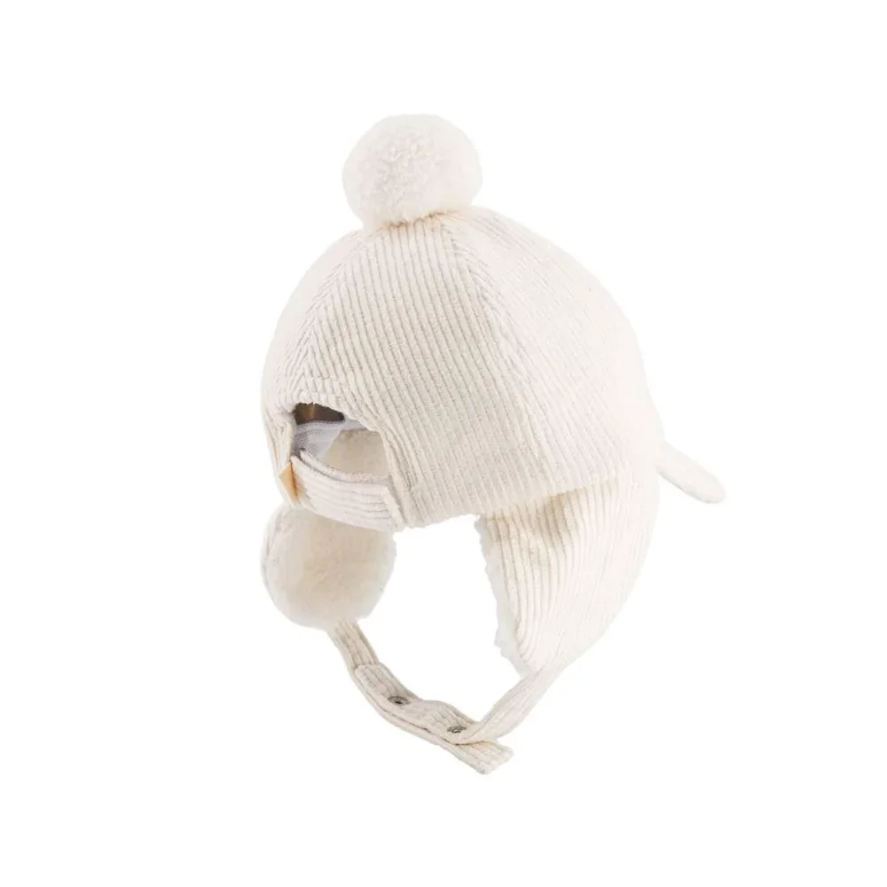 Chapka pompom - Petit Amour Cream Chapka pompom - Petit Amour Cream