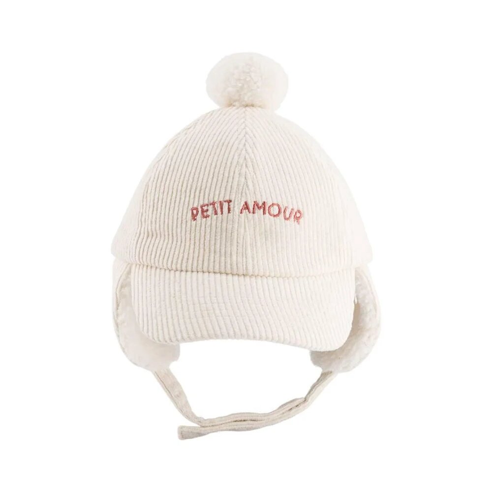 Chapka pompom - Petit Amour Cream Chapka pompom - Petit Amour Cream