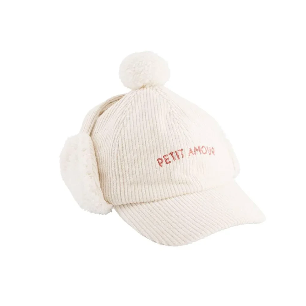 Chapka pompom - Petit Amour Cream Chapka pompom - Petit Amour Cream
