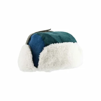 Chapka Tricolore Velours Green Chapka Tricolore Velours Green