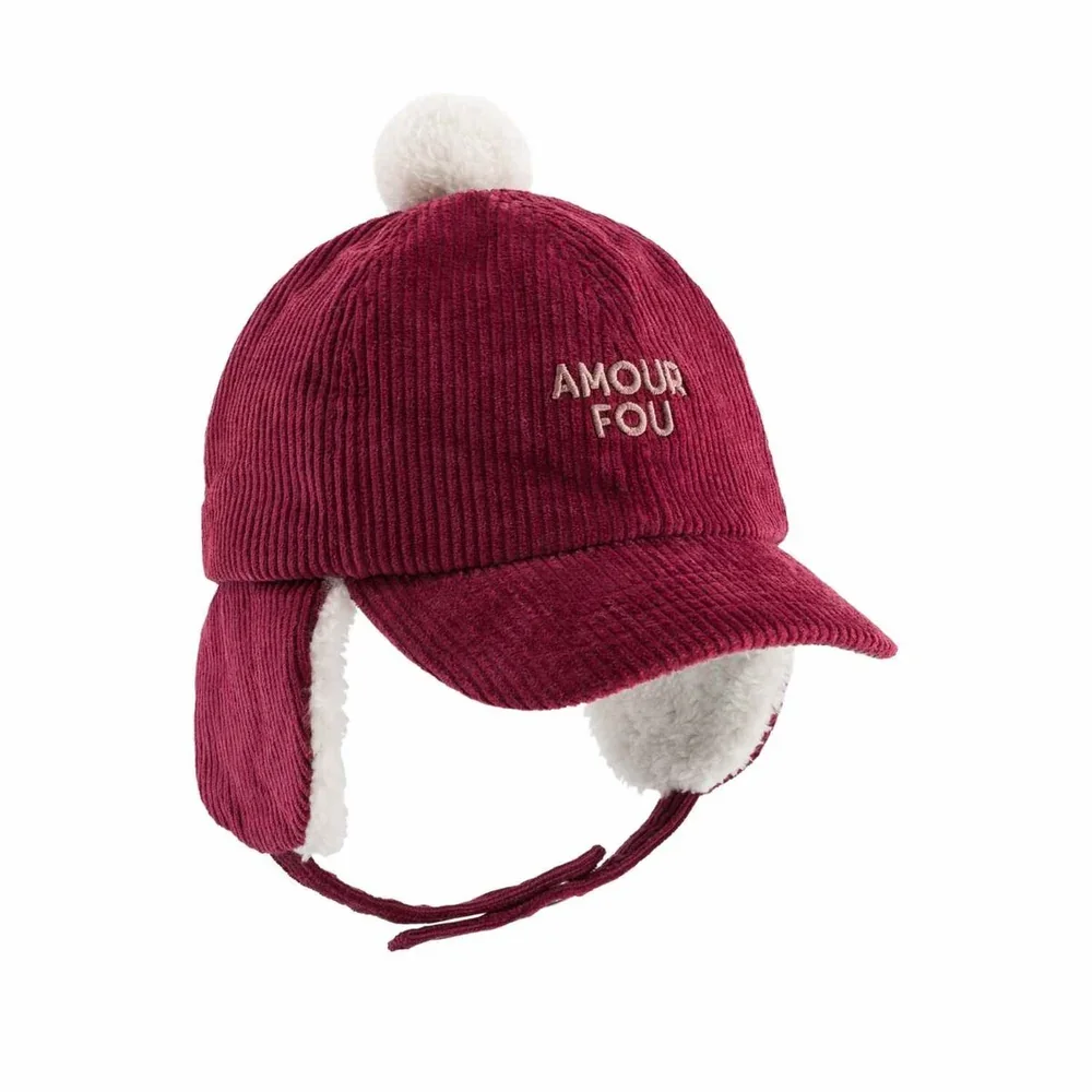 Chapka pompom - Amour Fou Burgundy Chapka pompom - Amour Fou Burgundy