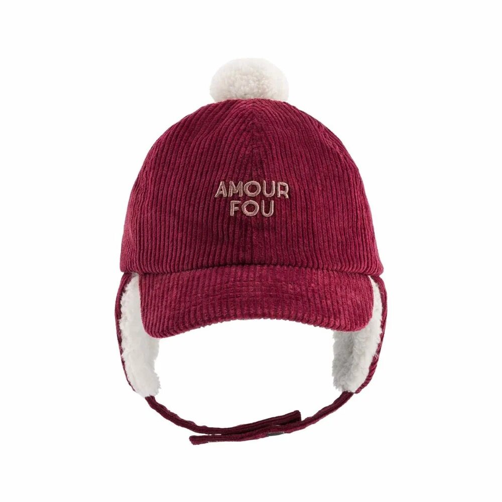 Chapka pompom - Amour Fou Burgundy Chapka pompom - Amour Fou Burgundy