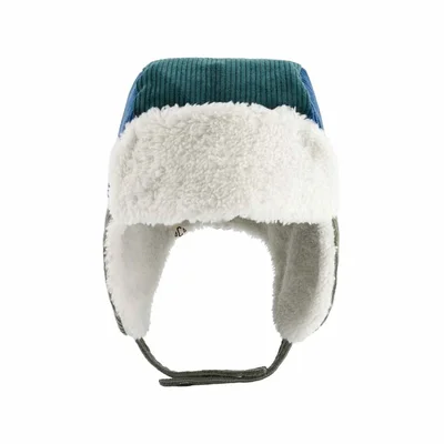 Chapka Tricolore Velours Green Chapka Tricolore Velours Green