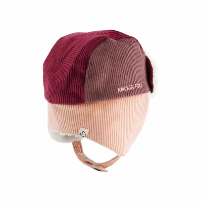 Chapka Tricolore Velours Rose Chapka Tricolore Velours Rose