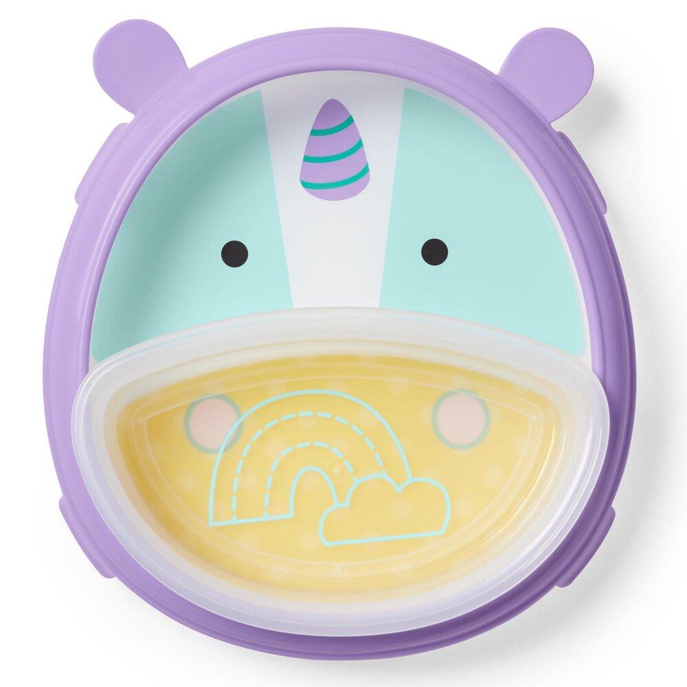 Zoo Smart Serve plate & bowl Set - Unicorn