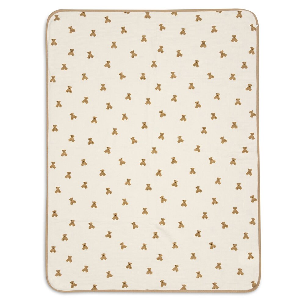 Deken Wieg 75x100cm Little Waffle - Mini Teddy Bea