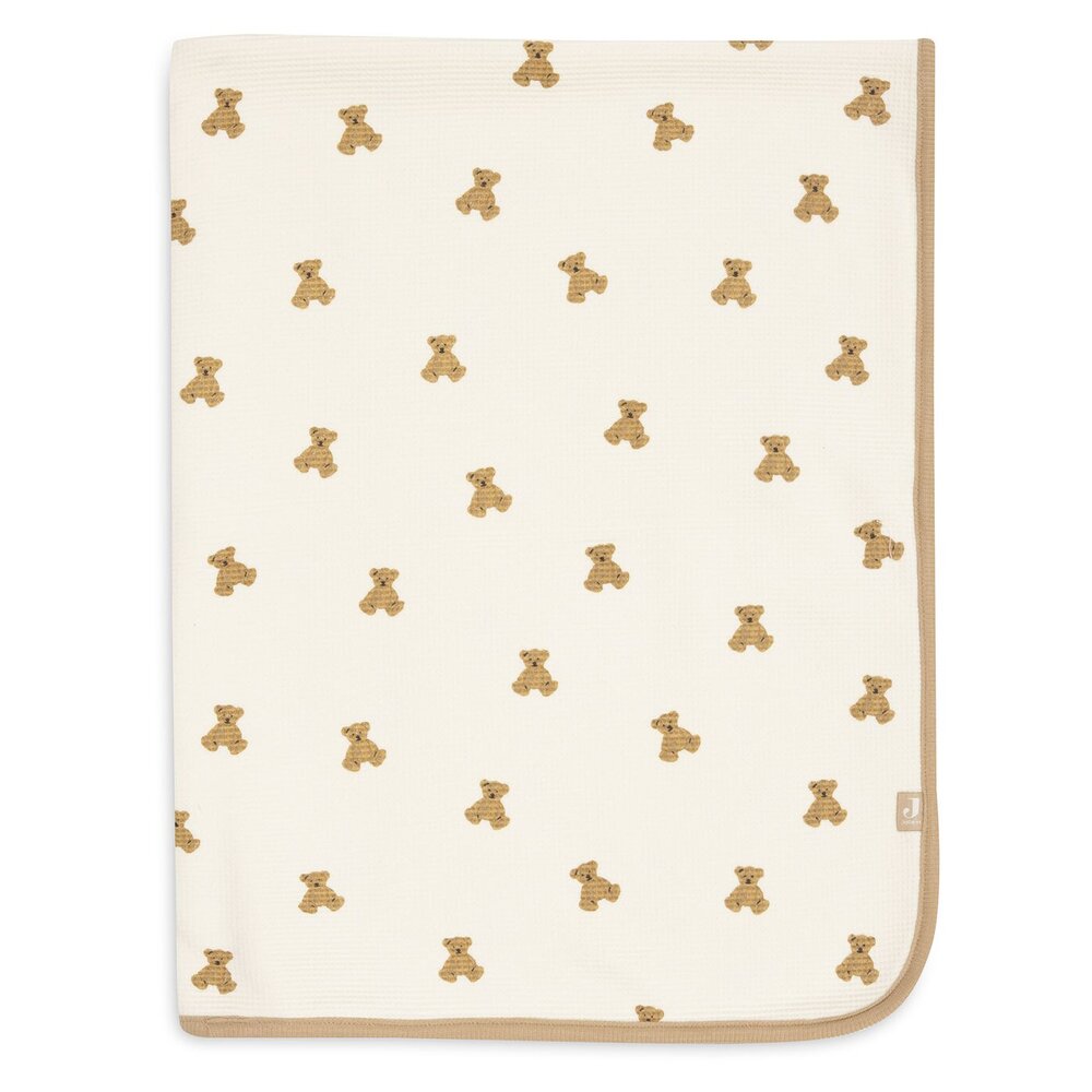 Deken Wieg 75x100cm Little Waffle - Mini Teddy Bea