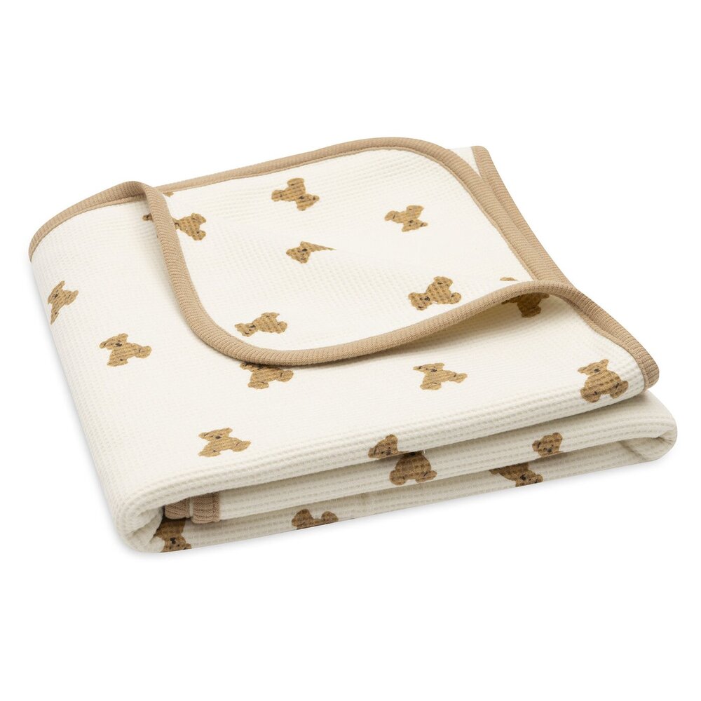 Deken Wieg 75x100cm Little Waffle - Mini Teddy Bea
