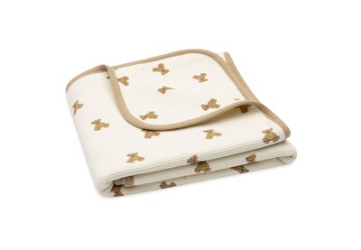 Deken Wieg 75x100cm Little Waffle - Mini Teddy Bea Deken Wieg 75x100cm Little Waffle - Mini Teddy Bea