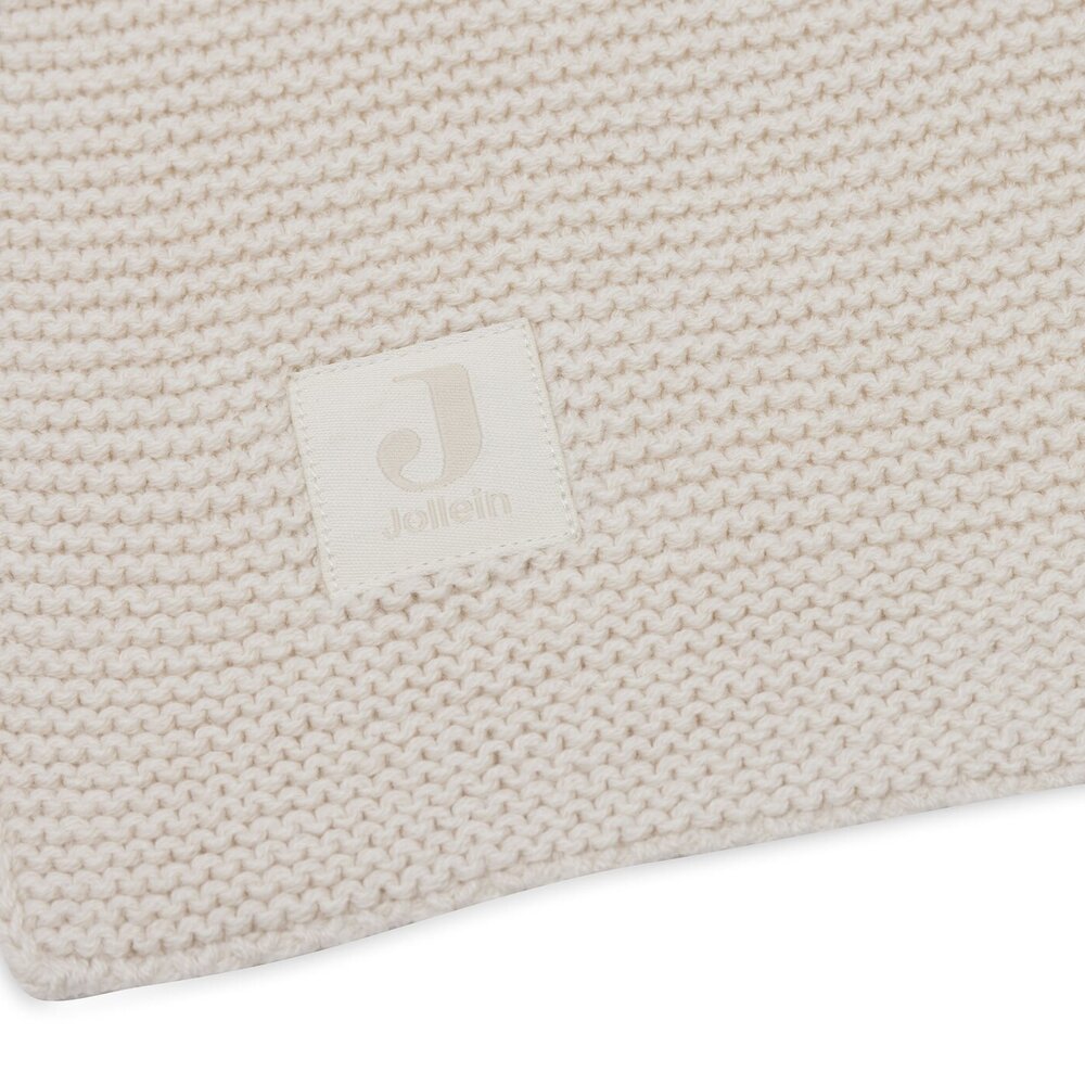 Deken Wieg 75x100cm Basic Knit Oatmeal
