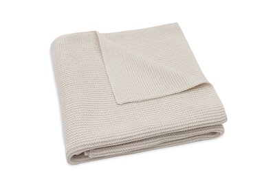 Deken Wieg 75x100cm Basic Knit Oatmeal Deken Wieg 75x100cm Basic Knit Oatmeal