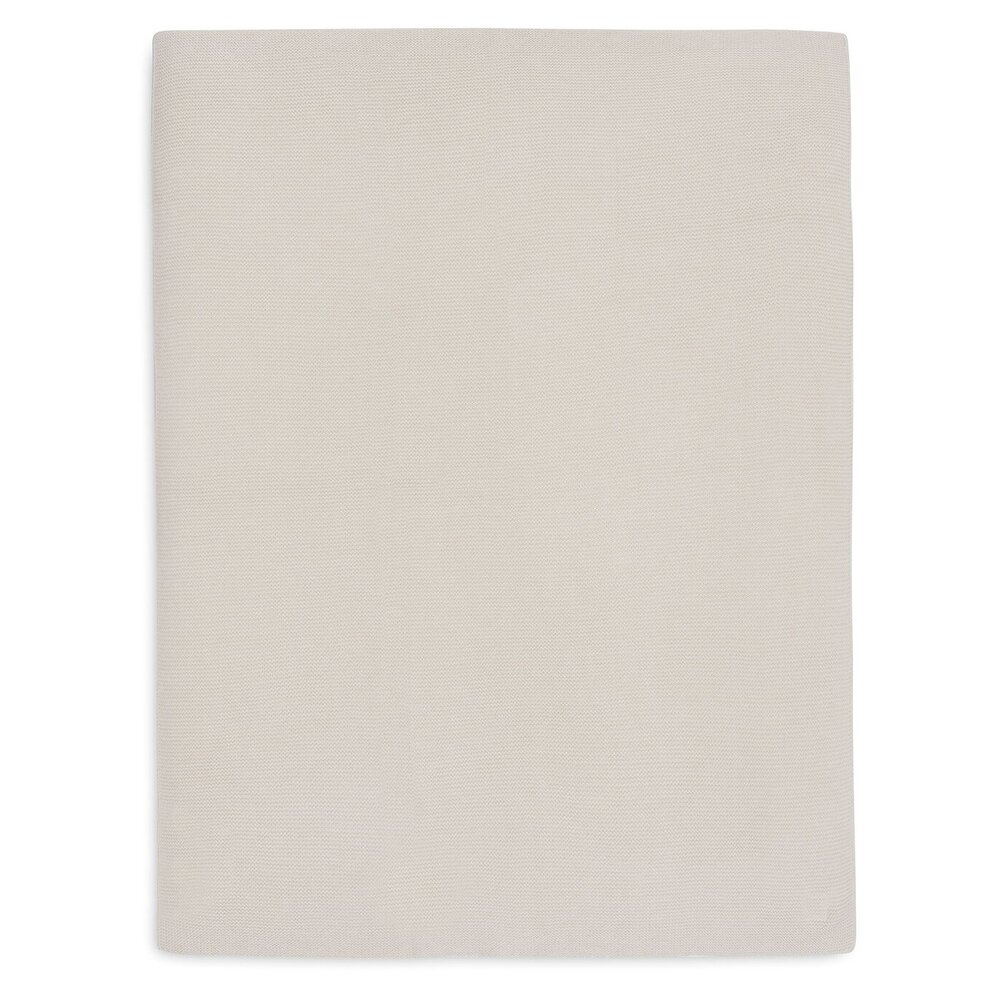 Deken Ledikant 100x150cm Basic Knit Oatmeal