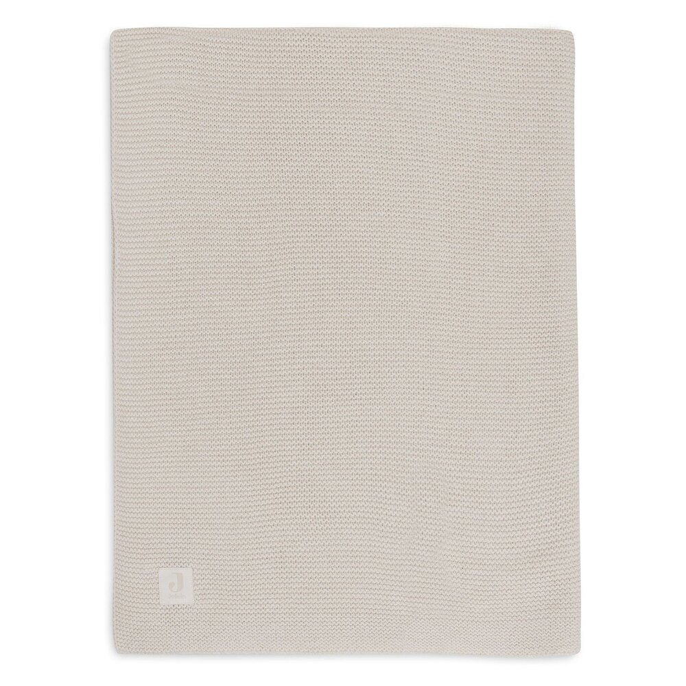 Deken Ledikant 100x150cm Basic Knit Oatmeal