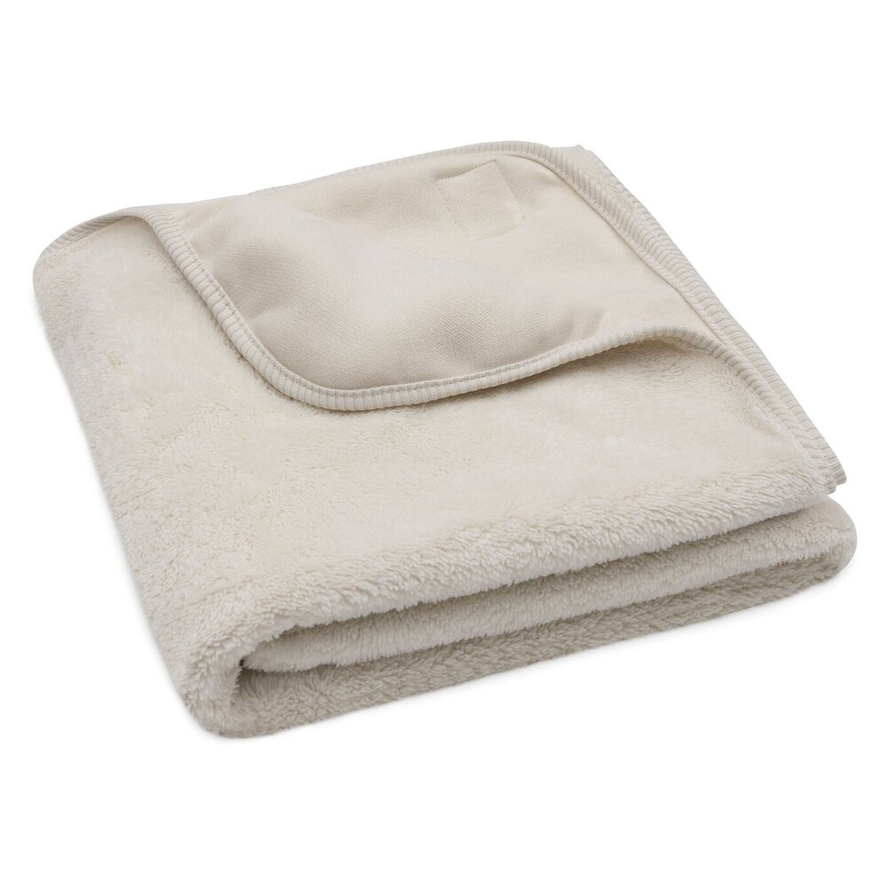 Deken Wieg 75x100cm Reversible Basic Sherpa/Jersey Oatmeal Deken Wieg 75x100cm Reversible Basic Sherpa/Jersey Oatmeal