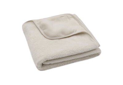Deken Wieg 75x100cm Reversible Basic Sherpa/Jersey Oatmeal Deken Wieg 75x100cm Reversible Basic Sherpa/Jersey Oatmeal