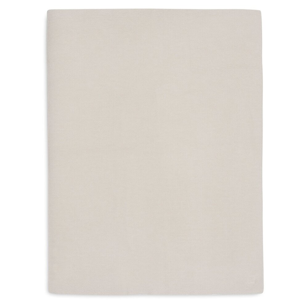 Deken Wieg 75x100cm Basic Knit Oatmeal