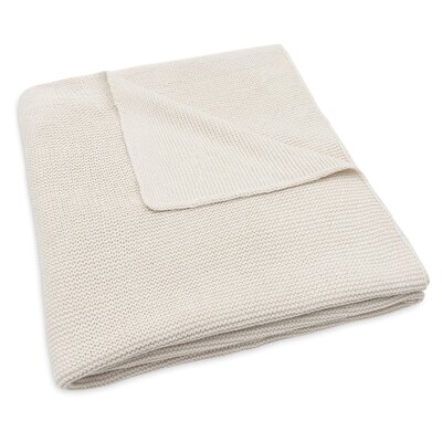 Deken Ledikant 100x150cm Basic Knit Oatmeal