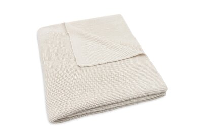 Deken Ledikant 100x150cm Basic Knit Oatmeal Deken Ledikant 100x150cm Basic Knit Oatmeal