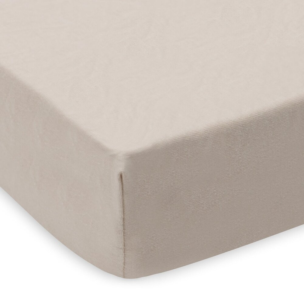 Hoeslaken Jersey 60x120cm - 2 Stuks Oatmeal/Sand