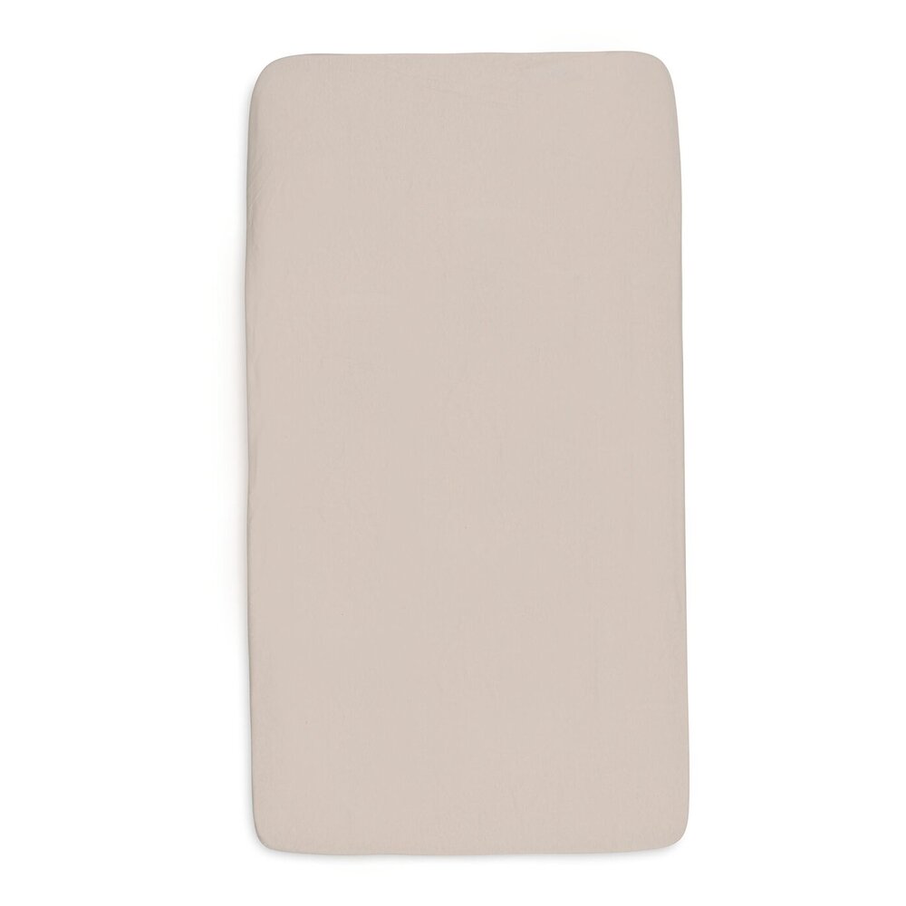 Hoeslaken Jersey 60x120cm - 2 Stuks Oatmeal/Sand